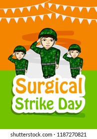 Illustration of Background for Surgical Strike Day