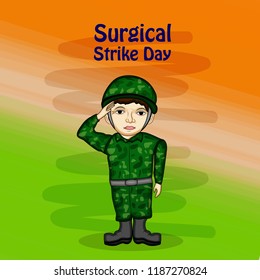 Illustration of Background for Surgical Strike Day