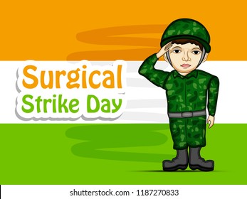 Illustration of Background for Surgical Strike Day