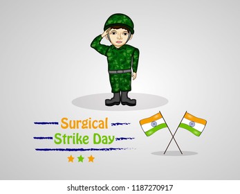 Illustration of Background for Surgical Strike Day
