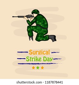 Illustration of Background for Surgical Strike Day