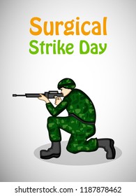 Illustration of Background for Surgical Strike Day