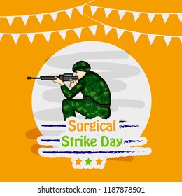 Illustration of Background for Surgical Strike Day