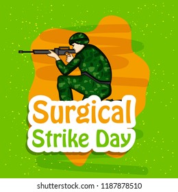Illustration of Background for Surgical Strike Day