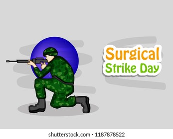 Illustration of Background for Surgical Strike Day
