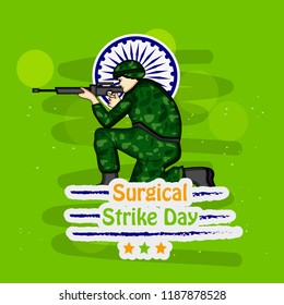 Illustration of Background for Surgical Strike Day