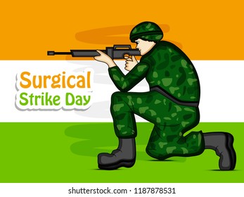 Illustration of Background for Surgical Strike Day