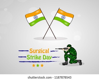 Illustration of Background for Surgical Strike Day