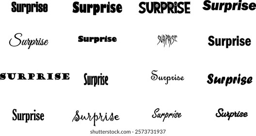illustration, background, surprise, vector, comic, letter, retro, graphic, design, type, lettering, typography, template, party, card, poster, present, banner, decoration, text, white, beautiful, 