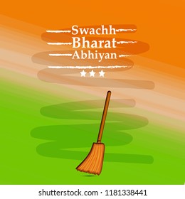 Illustration of background for Swachh Bharat Abhiyan,  is a massive movement that seeks to create a Clean India by the Government of India
