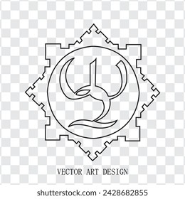 illustration of an background with a symbol