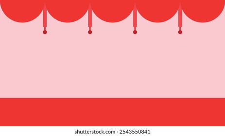 Illustration background theater opening unique design 