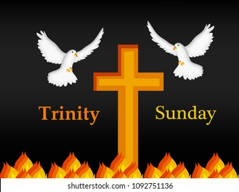 Illustration of background for Trinity Sunday