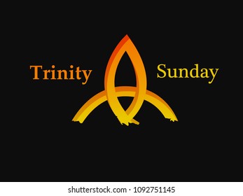 Illustration of background for Trinity Sunday