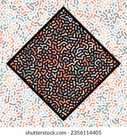 ILLUSTRATION BACKGROUND TURING ABSTRACT LINE PATTERN DESIGN PASTEL COLOR VECTOR GOOD FOR WALLPAPER, COVER,POSTER 