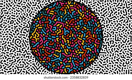 ILLUSTRATION BACKGROUND TURING ABSTRACT LINE PATTERN DESIGN PASTEL COLOR VECTOR GOOD FOR WALLPAPER, COVER,POSTER 