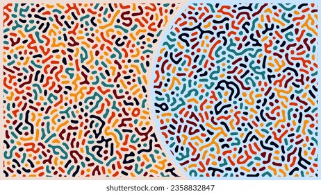 ILLUSTRATION BACKGROUND TURING ABSTRACT LINE PATTERN DESIGN PASTEL COLOR VECTOR GOOD FOR WALLPAPER, COVER,POSTER 