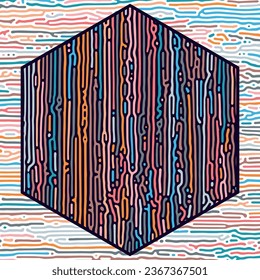 ILUSTRACIÓN DE FONDO GIRO ABSTRACTO PATRÓN DE LÍNEA VECTOR DE DISEÑO COLORIDO BIEN PARA PAPEL DE PARED, TAPA,CARTEL 