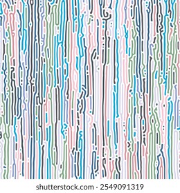 ILUSTRAÇÃO FUNDO TURING PADRÃO DE LINHA ABSTRATA VETOR DE DESIGN COLORIDO BOM PARA PAPEL DE PAREDE, TAMPA, CARTAZ 