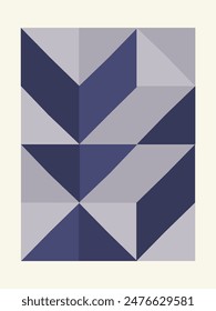 Illustration of the background of unusual modern material design. abstract background from an arrangement of triangles