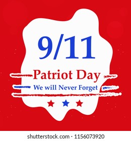 Illustration of background for USA 9/11 Patriot Day