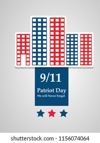 Illustration of background for USA 9/11 Patriot Day