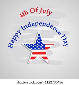 Illustration of background for USA Independence Day