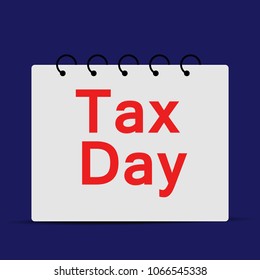 Illustration of background for USA Tax day