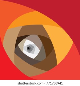 illustration background vector design,eye look concept