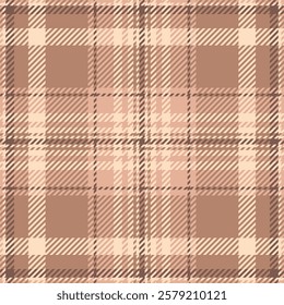 Illustration background vector textile, graphical plaid texture pattern. Stripped fabric seamless check tartan in orange and light colors palette.