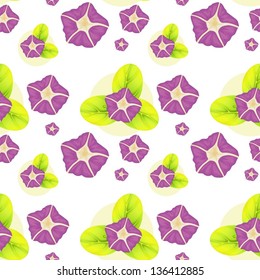 Illustration auf violettem Hintergrund auf weißem Hintergrund