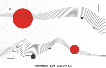 illustration background wallpaper banner template japanese flag flyer poster event label backdrop modern vector design concept premium color digital card ornamental abstract luxury royal stylish art