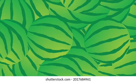 Illustration von Wassermelonen-Hintergrund. grüne Wassermelone