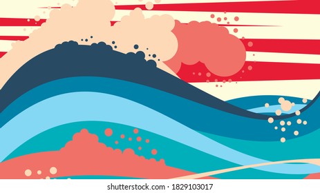 ilustración de un fondo con una onda