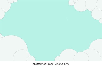 illustration background  with white clouds