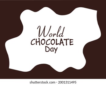 Illustration background world Chocolate day