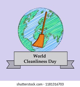 Illustration of background for World Cleanliness Day or Swachh Bharat Abhiyan,  is a massive movement that seeks to create a Clean India by the Government of India