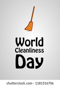 Illustration of background for World Cleanliness Day or Swachh Bharat Abhiyan,  is a massive movement that seeks to create a Clean India by the Government of India