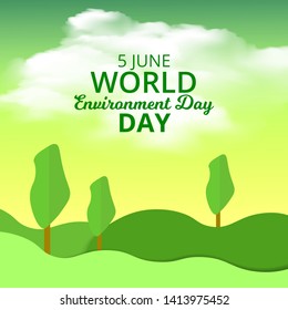 illustration of a Background for World Environment Day.