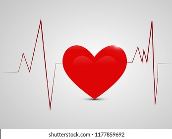 Illustration of background for World Heart Day