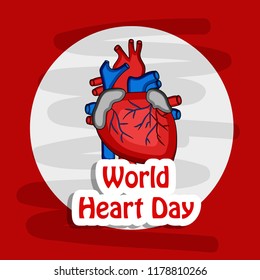 Illustration of background for World Heart Day