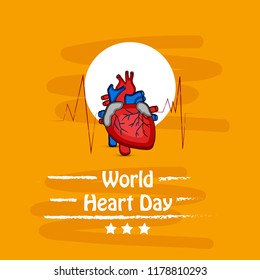 Illustration of background for World Heart Day