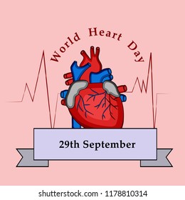 Illustration of background for World Heart Day