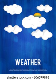 Illustration of a background for World Meteorological Day.