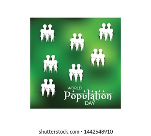 illustration of a Background for World Population Day.