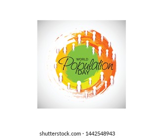 illustration of a Background for World Population Day.