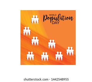 illustration of a Background for World Population Day.