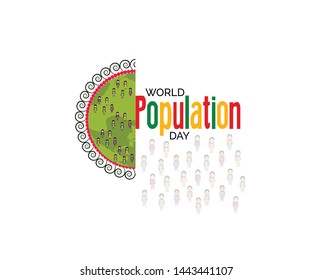 illustration of a Background for World Population Day.