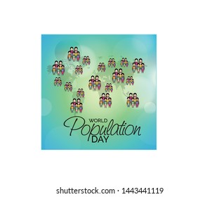 illustration of a Background for World Population Day.
