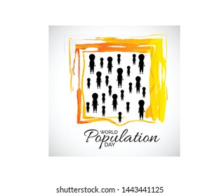 illustration of a Background for World Population Day.